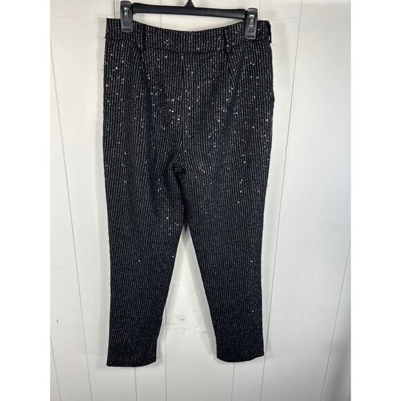 Walter Baker Tyler Pant Sparkle Stripe Tweed with Cropped Ankle. Size 2 - Picture 5 of 10